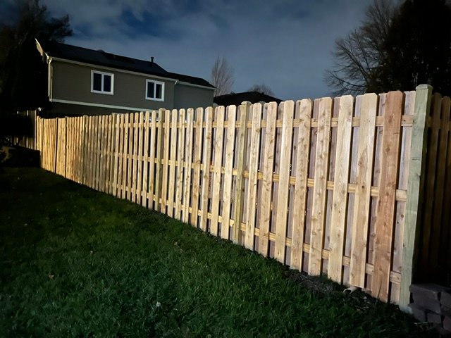 Custom wooden fence Custom wooden fence